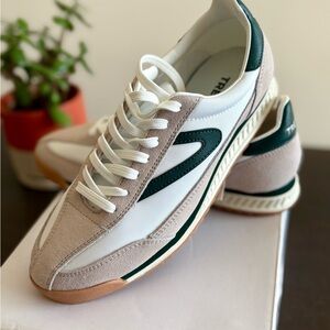 Tretorn Vintage White/ Seaweed Sneakers